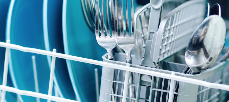 Dishes in dishwasher